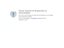 Tablet Screenshot of m.toyotaofgrapevine.com